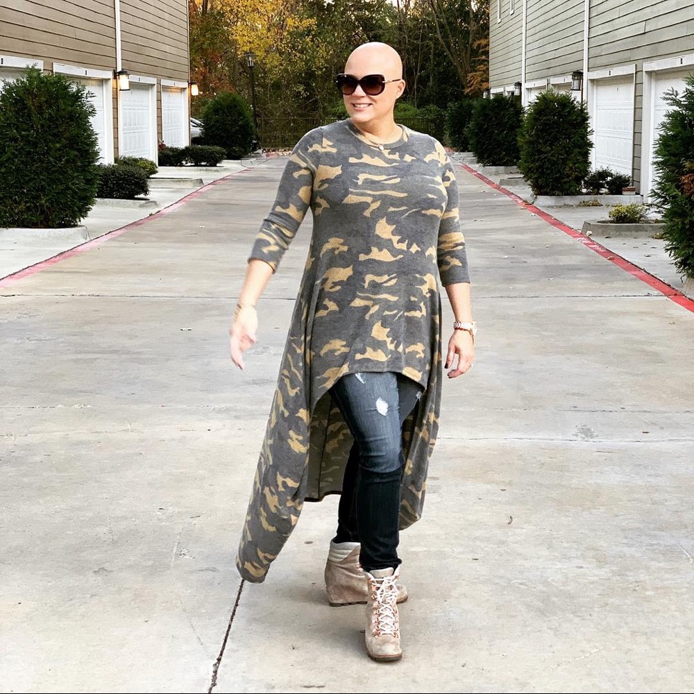 Last 1...!! Camo High Low Maxi Tunic